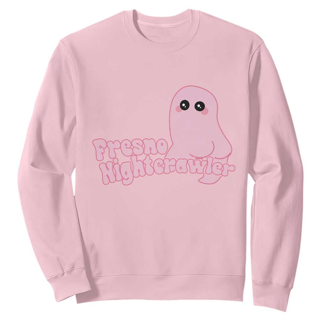 Pink Fresno Nightcrawler Sweatshirt Cryptidcore Aesthetic Gift For Girl TS12 Light Pink Print Your Wear