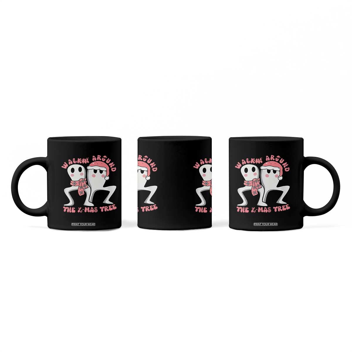 Walkin Around The Xmas Tree Coffee Mug Fresno Nightcrawler Cryptid Christmas Gift TS12 Print Your Wear