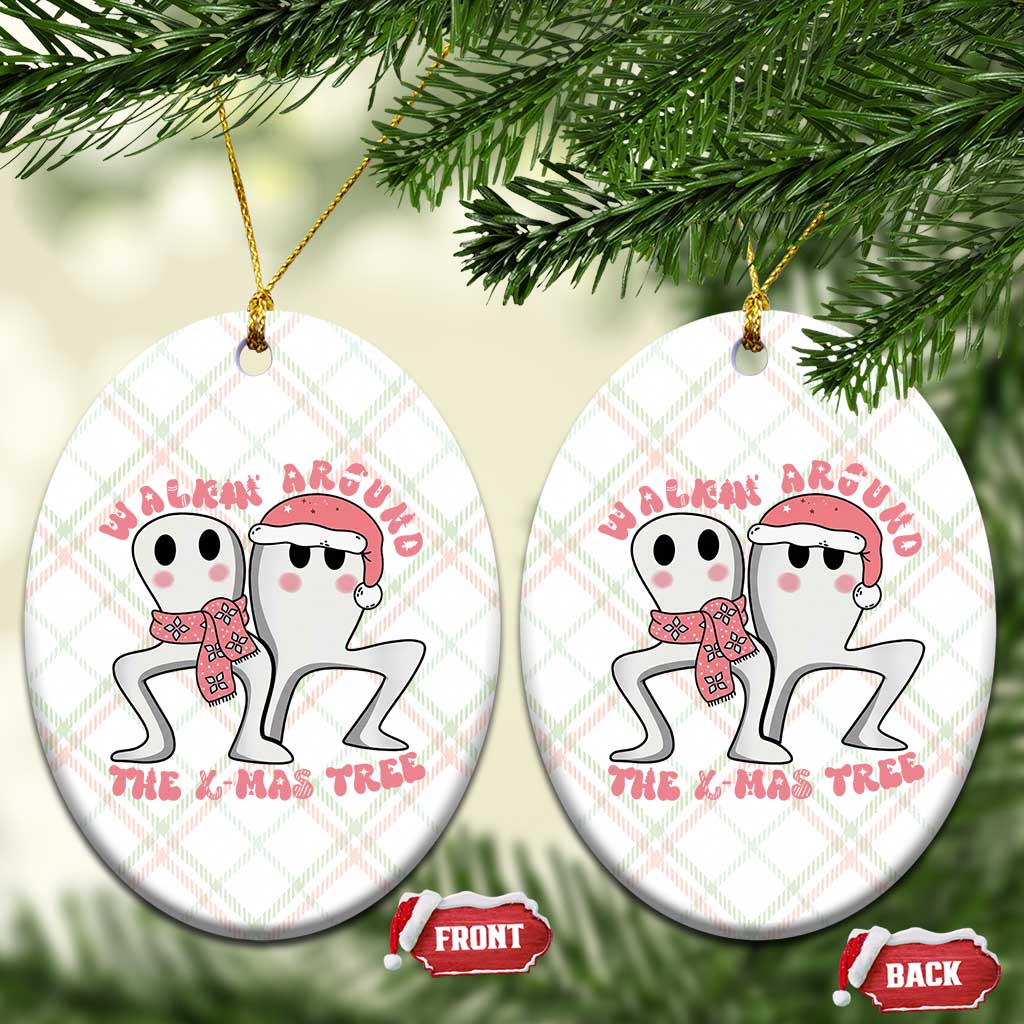 Walkin Around The Xmas Tree Ceramic Ornament Fresno Nightcrawler Cryptid Christmas Gift TS12 Print Your Wear