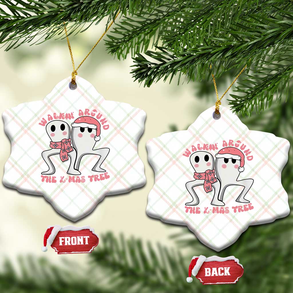 Walkin Around The Xmas Tree Ceramic Ornament Fresno Nightcrawler Cryptid Christmas Gift TS12 Print Your Wear