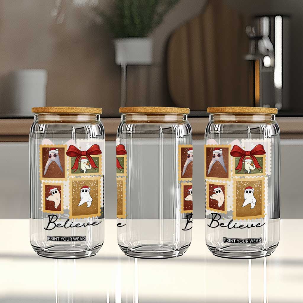 Fresno Nightcrawler Cryptid Christmas Believe Gift Glass Can TS12 Print Your Wear
