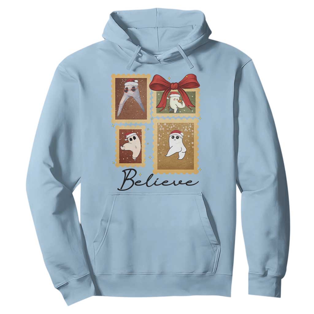 Fresno Nightcrawler Cryptid Christmas Believe Gift Hoodie TS12 Light Blue Print Your Wear