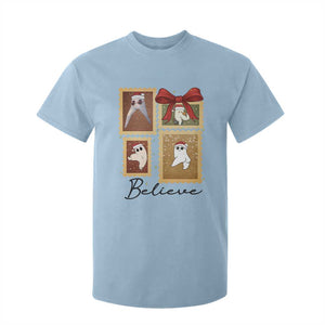 Fresno Nightcrawler Cryptid Christmas Believe Gift T Shirt For Kid TS12 Light Blue Print Your Wear