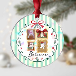 Fresno Nightcrawler Cryptid Christmas Believe Gift Holographic Acrylic Ornament