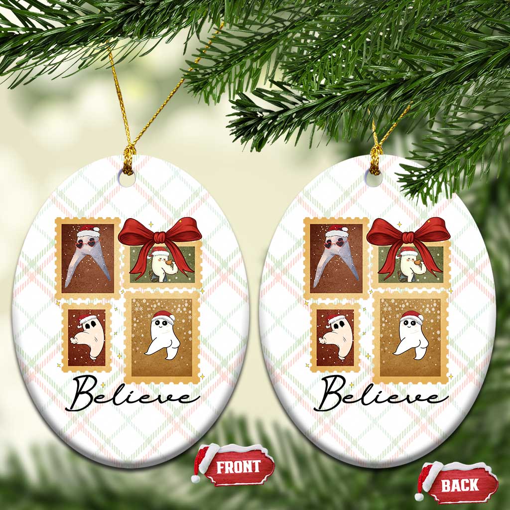 Fresno Nightcrawler Cryptid Christmas Believe Gift Ceramic Ornament TS12 Print Your Wear