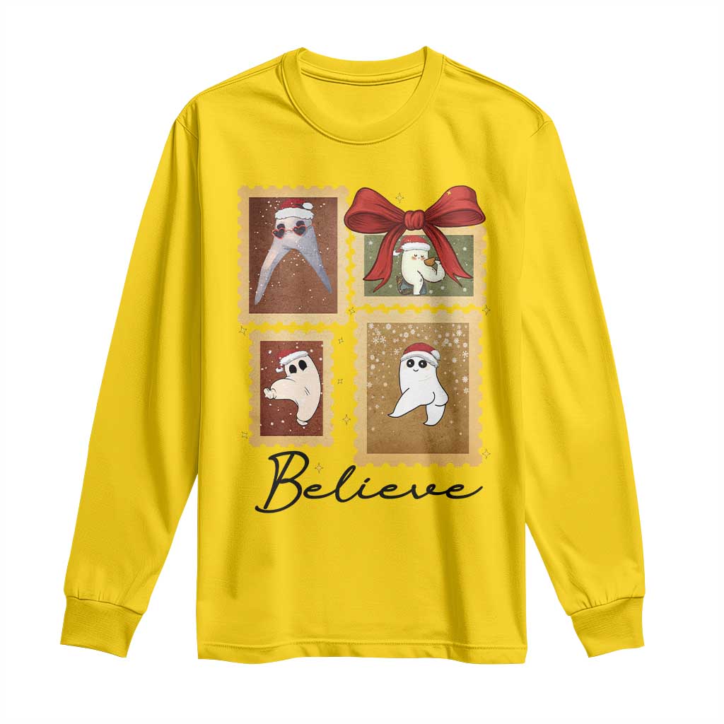 Fresno Nightcrawler Cryptid Christmas Believe Gift Long Sleeve Shirt TS12 Daisy Print Your Wear
