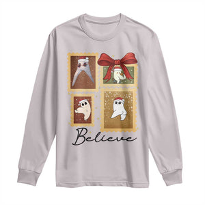 Fresno Nightcrawler Cryptid Christmas Believe Gift Long Sleeve Shirt TS12 Ice Gray Print Your Wear