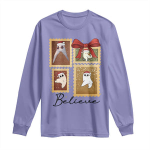 Fresno Nightcrawler Cryptid Christmas Believe Gift Long Sleeve Shirt TS12 Violet Print Your Wear
