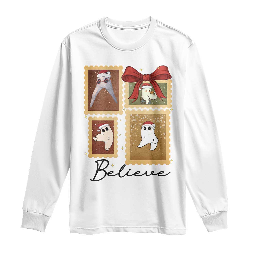 Fresno Nightcrawler Cryptid Christmas Believe Gift Long Sleeve Shirt TS12 White Print Your Wear