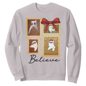 Fresno Nightcrawler Cryptid Christmas Believe Gift Sweatshirt TS12 Ice Gray Print Your Wear
