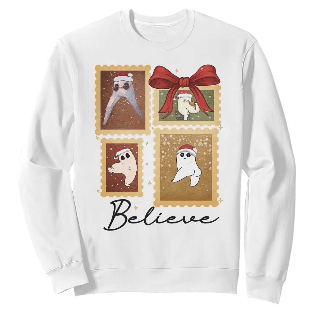 Fresno Nightcrawler Cryptid Christmas Believe Gift Sweatshirt TS12 White Print Your Wear