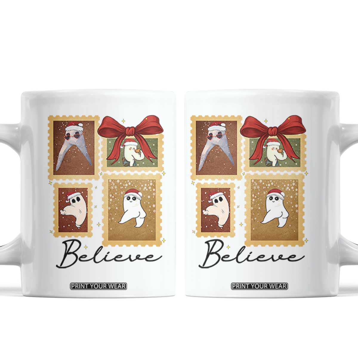 Fresno Nightcrawler Cryptid Christmas Believe Gift Coffee Mug TS12 White Print Your Wear