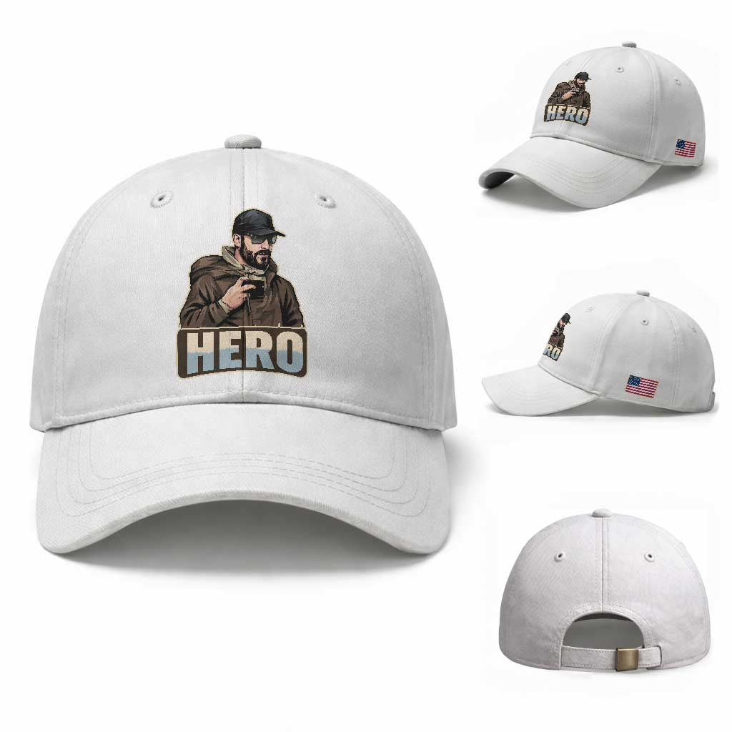 Community Hero Alex Pretti Baseball Cap Minneapolis Support Gift TS12 Baseball Cap Universal Fit White Print Your Wear