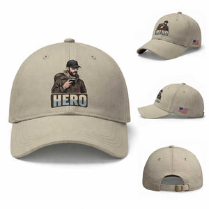 Community Hero Alex Pretti Baseball Cap Minneapolis Support Gift TS12 Baseball Cap Universal Fit Beige Print Your Wear