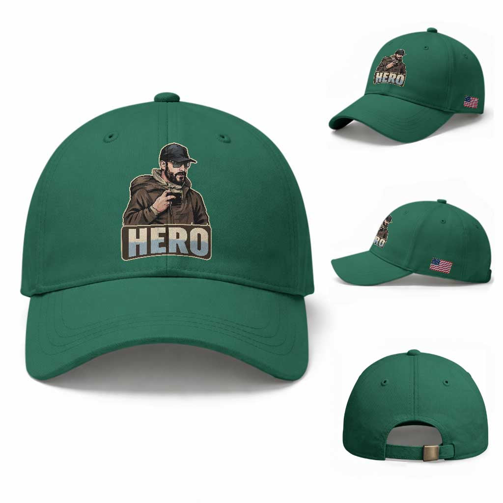 Community Hero Alex Pretti Baseball Cap Minneapolis Support Gift TS12 Baseball Cap Universal Fit Irish Green Print Your Wear