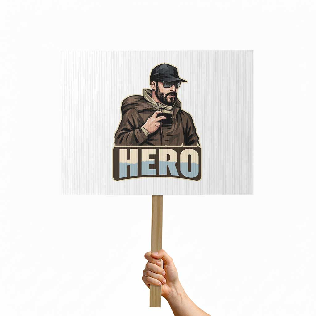 Community Hero Alex Pretti Protest Sign Minneapolis Support Gift TS12 Horizontal 18