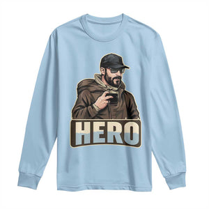 Community Hero Alex Pretti Long Sleeve Shirt Minneapolis Support Gift TS12 Light Blue Print Your Wear