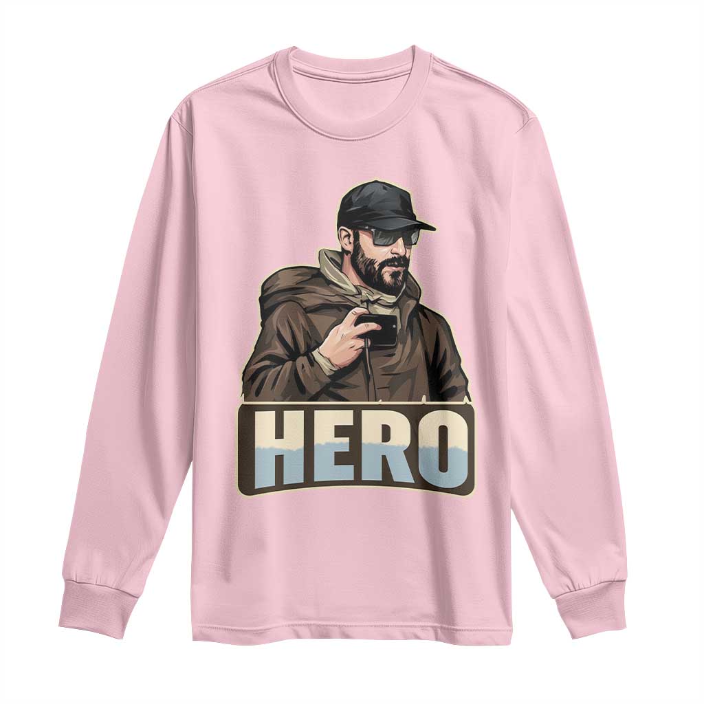 Community Hero Alex Pretti Long Sleeve Shirt Minneapolis Support Gift TS12 Light Pink Print Your Wear