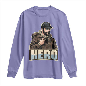 Community Hero Alex Pretti Long Sleeve Shirt Minneapolis Support Gift TS12 Violet Print Your Wear