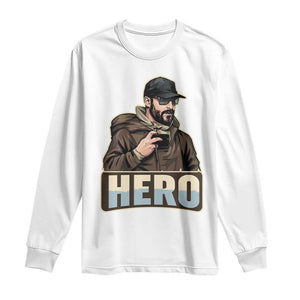 Community Hero Alex Pretti Long Sleeve Shirt Minneapolis Support Gift TS12 White Print Your Wear