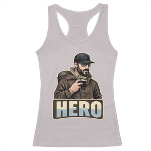 Community Hero Alex Pretti Racerback Tank Top Minneapolis Support Gift TS12 Ice Gray Print Your Wear