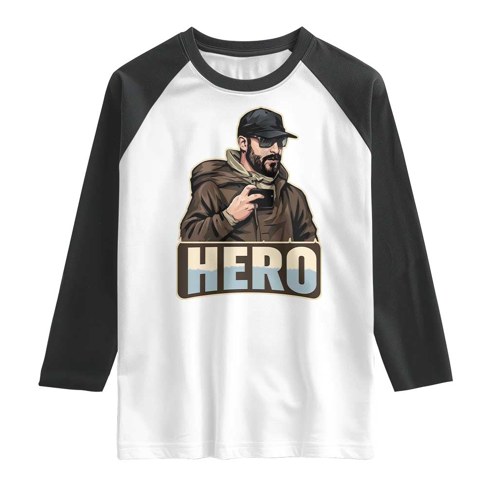 Community Hero Alex Pretti Raglan Shirt Minneapolis Support Gift TS12 White Black Print Your Wear