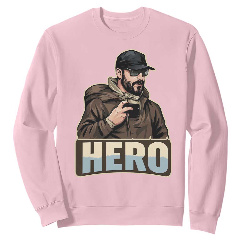 Community Hero Alex Pretti Sweatshirt Minneapolis Support Gift TS12 Light Pink Print Your Wear