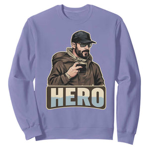 Community Hero Alex Pretti Sweatshirt Minneapolis Support Gift TS12 Violet Print Your Wear