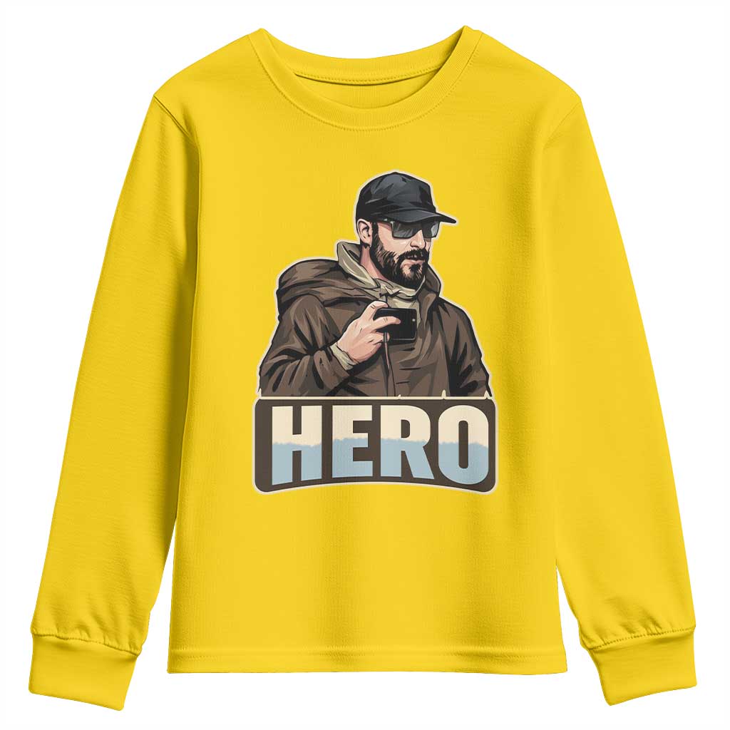 Community Hero Alex Pretti Youth Sweatshirt Minneapolis Support Gift TS12 Daisy Print Your Wear