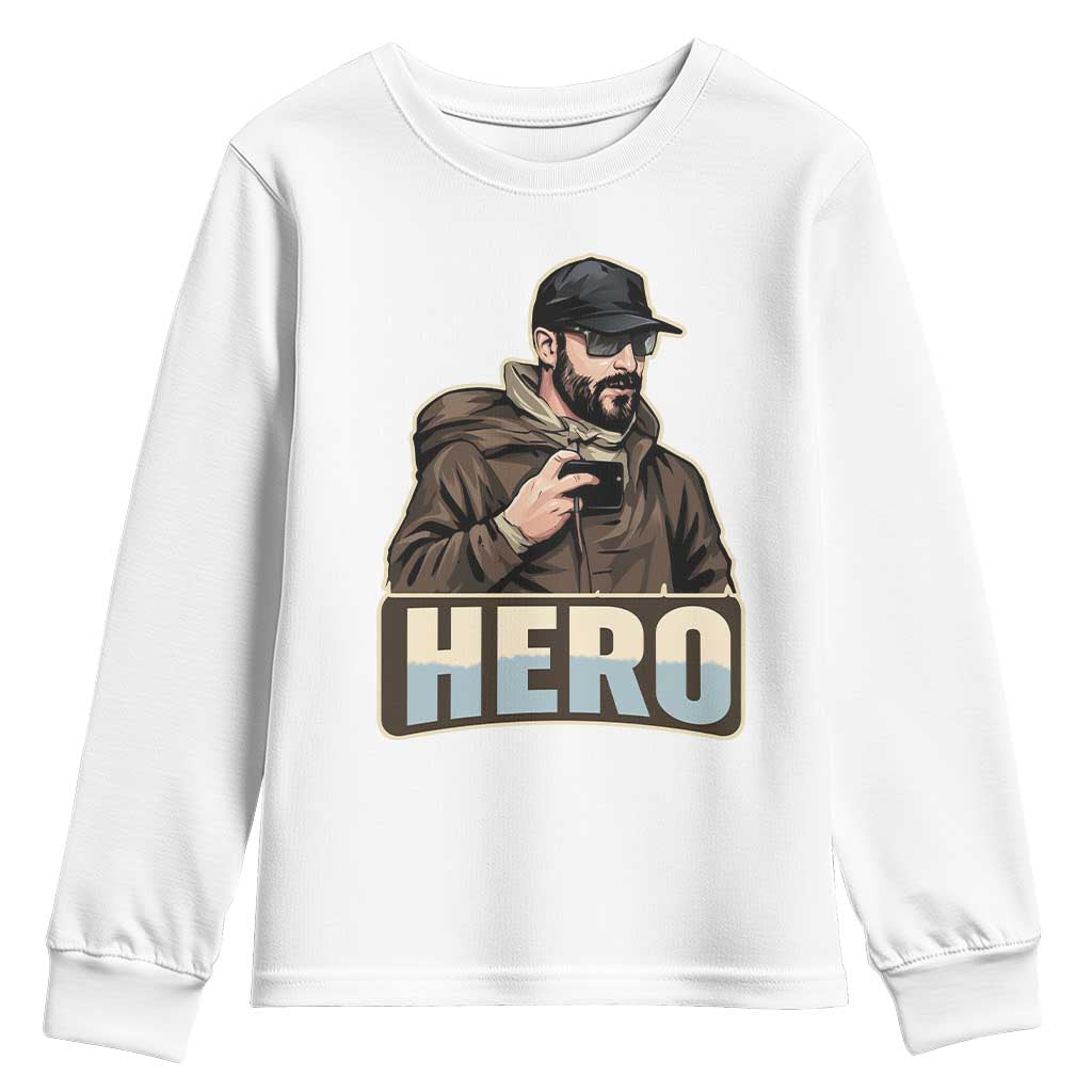 Community Hero Alex Pretti Youth Sweatshirt Minneapolis Support Gift TS12 White Print Your Wear