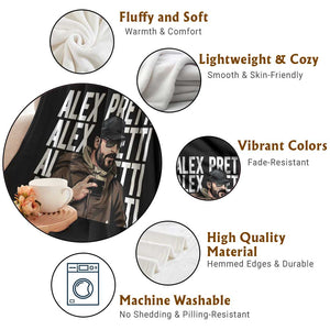 Alex Pretti Throw Blanket Minneapolis Hero Nurse Community Support Gift TS12 Print Your Wear