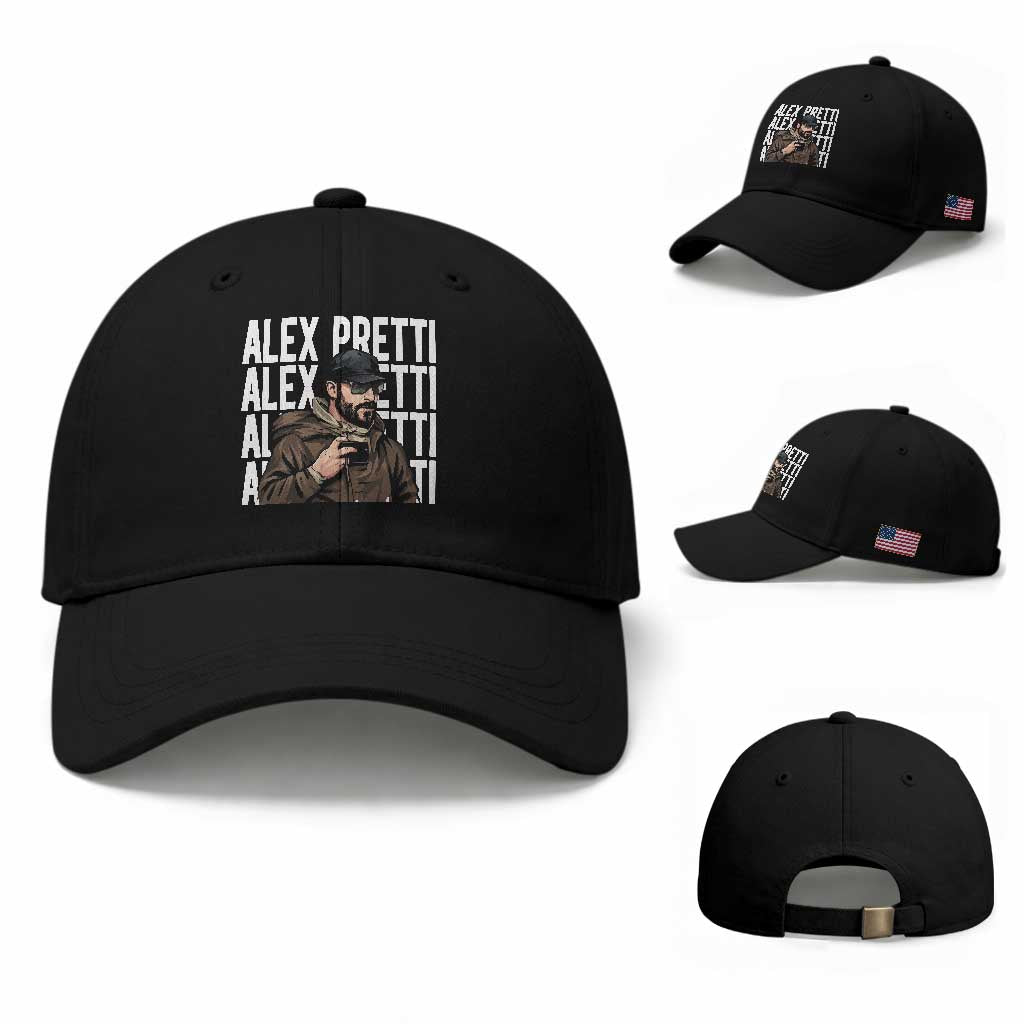 Alex Pretti Baseball Cap Minneapolis Hero Nurse Community Support Gift TS12 Baseball Cap Universal Fit Black Print Your Wear
