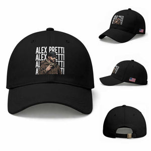 Alex Pretti Baseball Cap Minneapolis Hero Nurse Community Support Gift TS12 Baseball Cap Universal Fit Black Print Your Wear