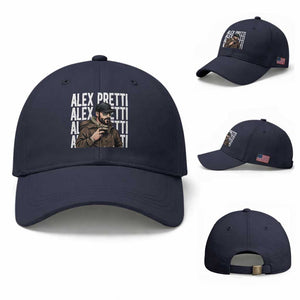 Alex Pretti Baseball Cap Minneapolis Hero Nurse Community Support Gift TS12 Baseball Cap Universal Fit Navy Print Your Wear