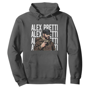 Alex Pretti Hoodie Minneapolis Hero Nurse Community Support Gift TS12 Dark Heather Print Your Wear