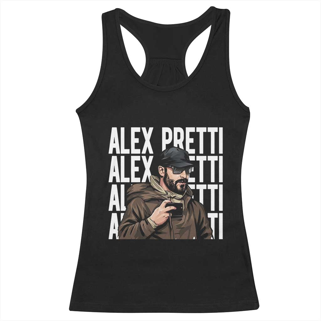 Alex Pretti Racerback Tank Top Minneapolis Hero Nurse Community Support Gift TS12 Black Print Your Wear
