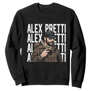 Alex Pretti Sweatshirt Minneapolis Hero Nurse Community Support Gift TS12 Black Print Your Wear
