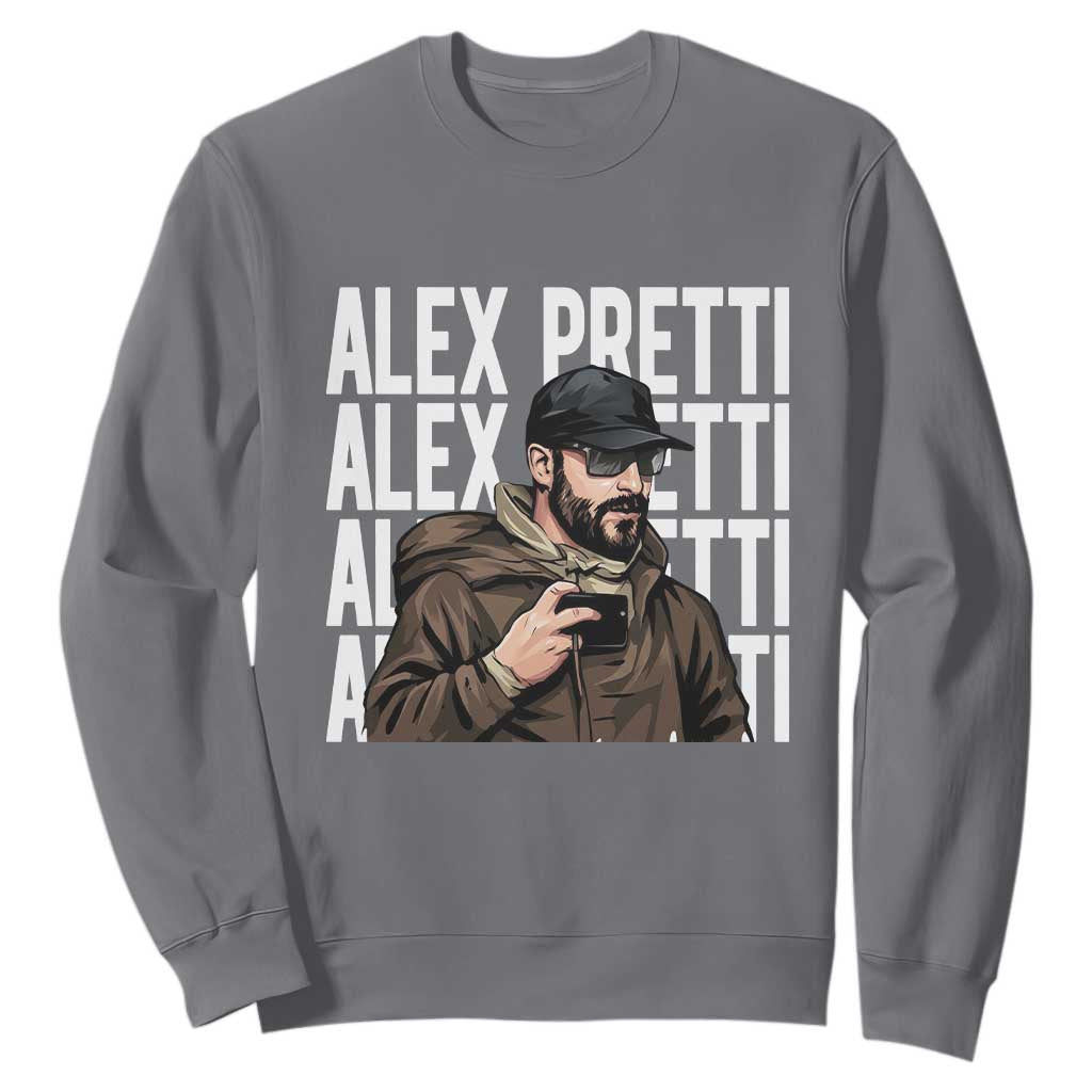 Alex Pretti Sweatshirt Minneapolis Hero Nurse Community Support Gift TS12 Charcoal Print Your Wear