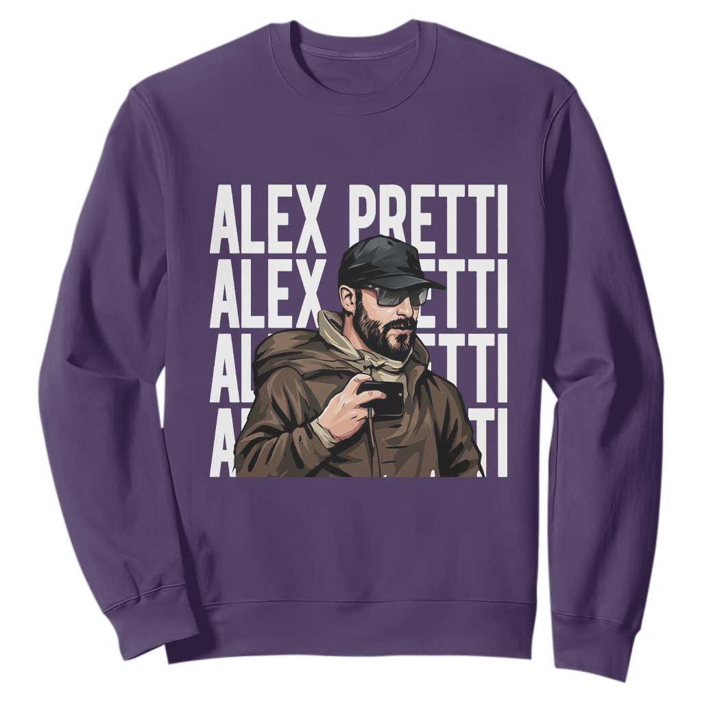 Alex Pretti Sweatshirt Minneapolis Hero Nurse Community Support Gift TS12 Purple Print Your Wear