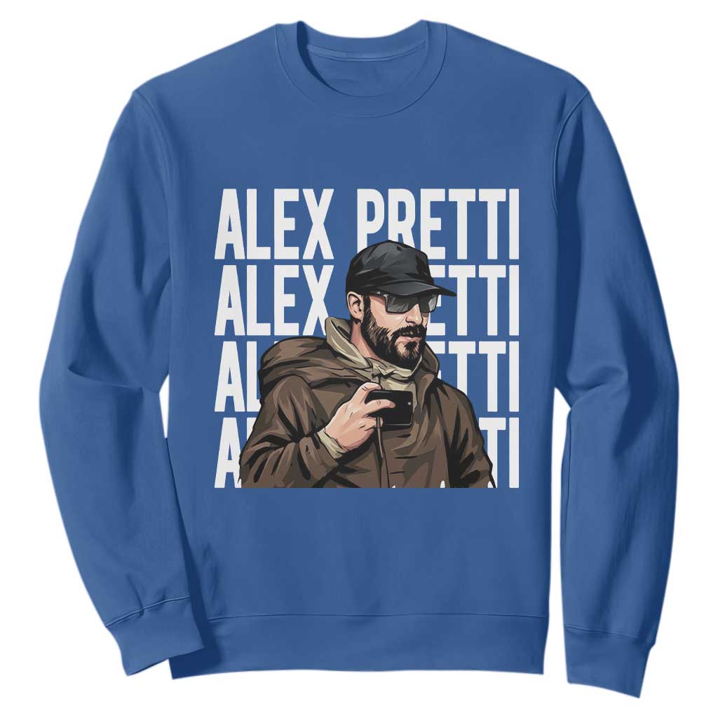 Alex Pretti Sweatshirt Minneapolis Hero Nurse Community Support Gift TS12 Royal Blue Print Your Wear