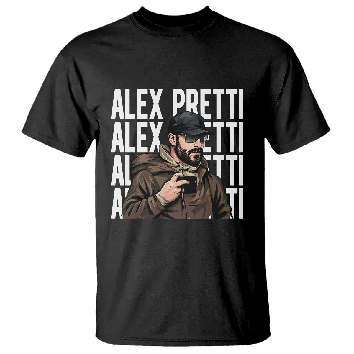 Alex Pretti T Shirt Minneapolis Hero Nurse Community Support Gift TS12 Black Print Your Wear