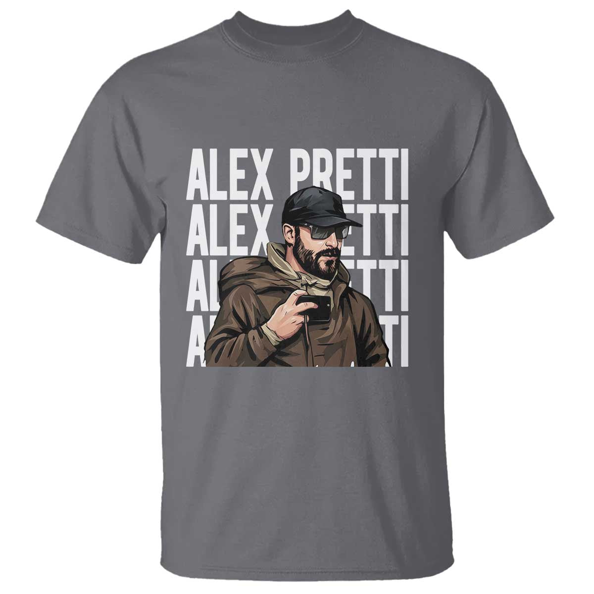 Alex Pretti T Shirt Minneapolis Hero Nurse Community Support Gift TS12 Charcoal Print Your Wear