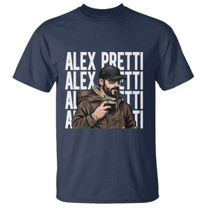 Alex Pretti T Shirt Minneapolis Hero Nurse Community Support Gift TS12 Navy Print Your Wear