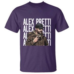 Alex Pretti T Shirt Minneapolis Hero Nurse Community Support Gift TS12 Purple Print Your Wear