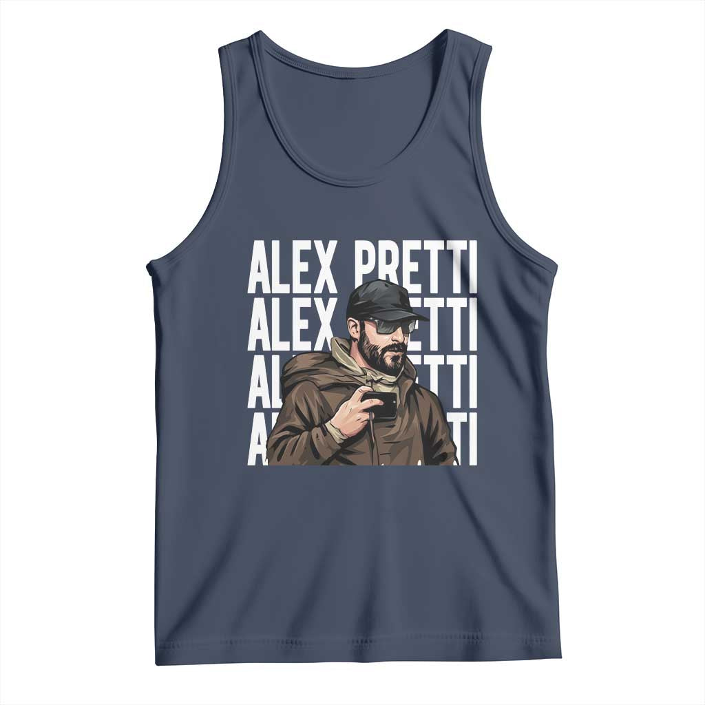 Alex Pretti Tank Top Minneapolis Hero Nurse Community Support Gift TS12 Navy Print Your Wear