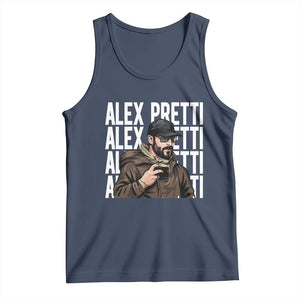 Alex Pretti Tank Top Minneapolis Hero Nurse Community Support Gift TS12 Navy Print Your Wear