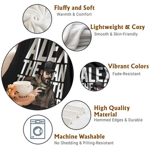 Alex Pretti Throw Blanket Alex The Man The Myth The Legend Vintage Gift TS12 Print Your Wear