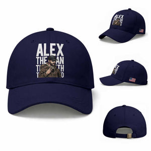 Alex Pretti Baseball Cap Alex The Man The Myth The Legend Vintage Gift TS12 Baseball Cap Universal Fit Dark Blue Print Your Wear