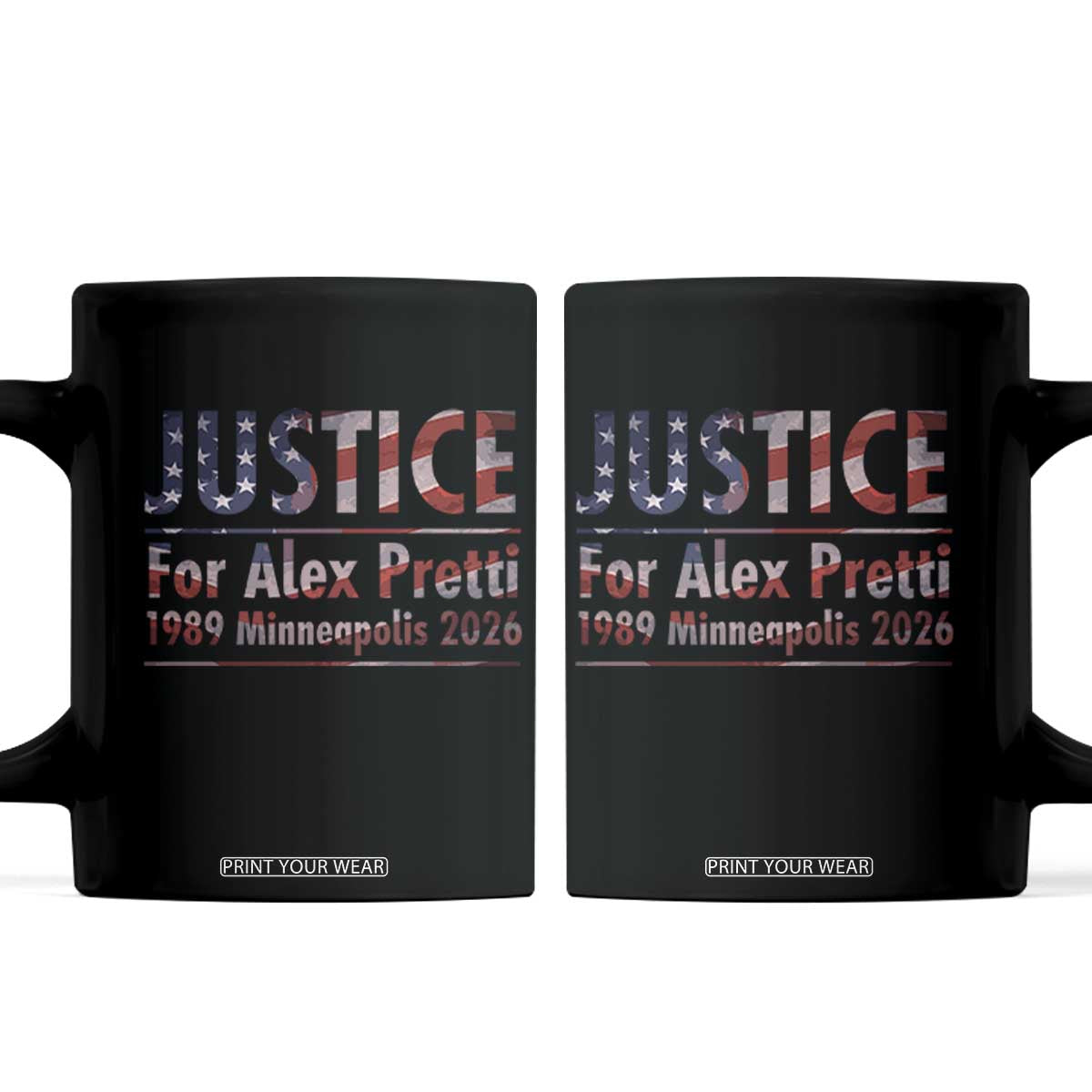 Justice For Alex Pretti Coffee Mug Minneapolis MN Tribute Gift TS12 Black Print Your Wear