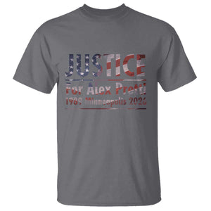 Justice For Alex Pretti T Shirt Minneapolis MN Tribute Gift TS12 Charcoal Print Your Wear